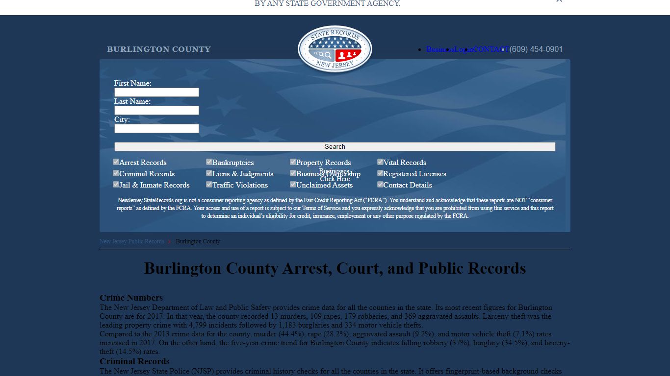 Burlington County Arrest, Court, and Public Records